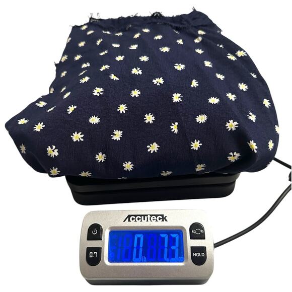 Altar’d State Navy Blue Floral Daisy Babydoll Mini Dress Women’s L Sleeveless - Picture 8 of 8